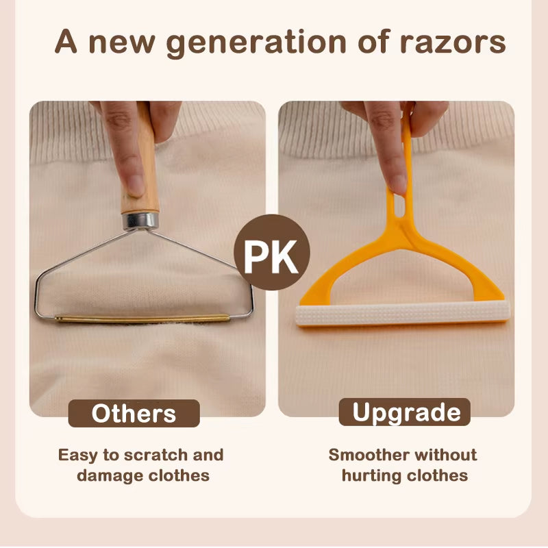 1Pc 2In1 Double Sided Pet Hair Remover Lint Remover Clean Tool Shaver Sweater Cleaner Fabric Shaver Scraper for Clothes Carpet