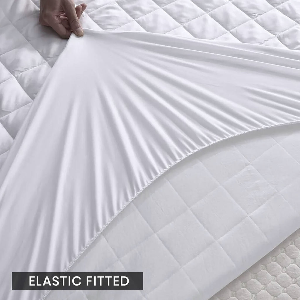 EXTRA DEEP QUILTED MATRESS MATTRESS PROTECTOR FITTED BED COVER ALL SIZES