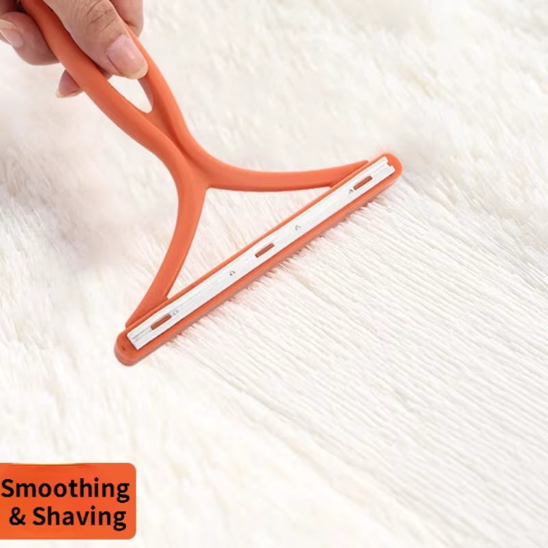 1Pc 2In1 Double Sided Pet Hair Remover Lint Remover Clean Tool Shaver Sweater Cleaner Fabric Shaver Scraper for Clothes Carpet