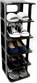 5 Tier Vertical Shoe Holder Stand Rack Available in Black and White Color