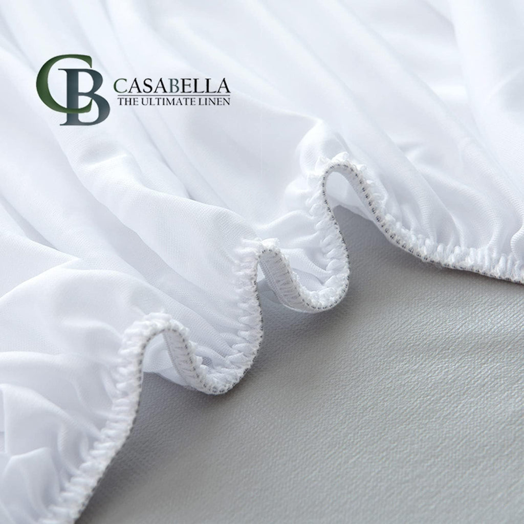 Casabella Extra Deep Quilted Matress Protector 12" Fitted Bed Cover Polycotton Mattress Protectors (Bunk Bed, Quilt)