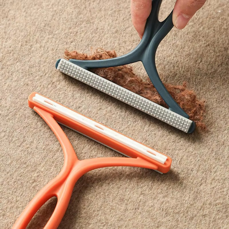 1Pc 2In1 Double Sided Pet Hair Remover Lint Remover Clean Tool Shaver Sweater Cleaner Fabric Shaver Scraper for Clothes Carpet