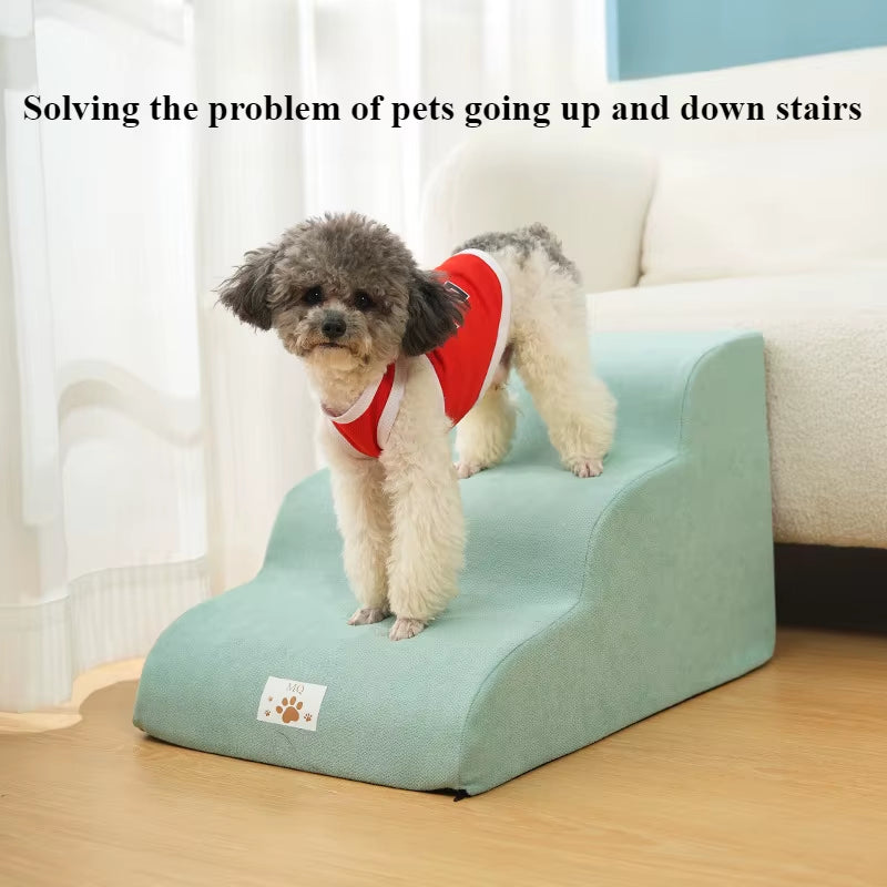 Pet Step Stair Dog/Cat Ramp Ladder Memory Foam Sponge Dogs Sofa Removable and Washable Training Pet Ramp Stairs Pet Supplies