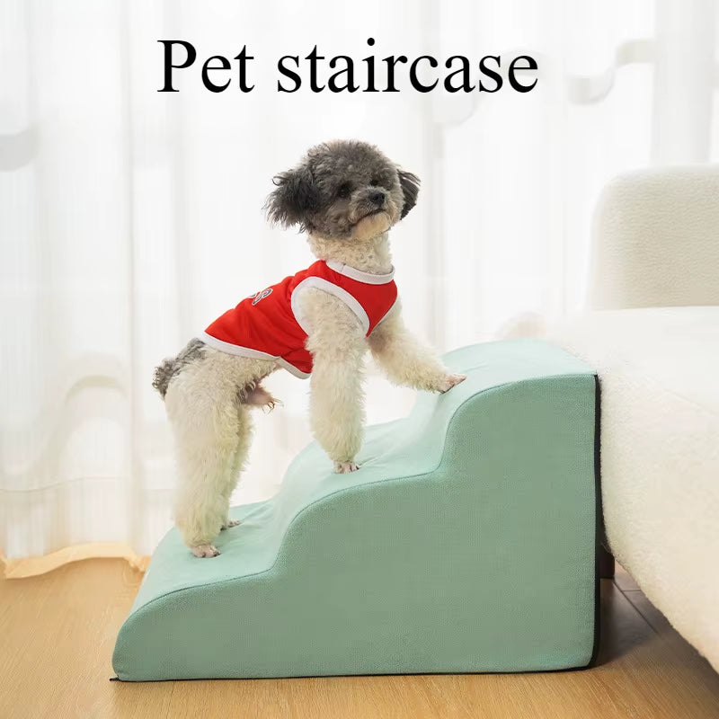Pet Step Stair Dog/Cat Ramp Ladder Memory Foam Sponge Dogs Sofa Removable and Washable Training Pet Ramp Stairs Pet Supplies