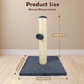 Cat Scratch Pole Sisal High-Density Cats Scratcher Turntable Board Toy Grab Column Pet Supplies Climb Frame 40Cm/80Cm