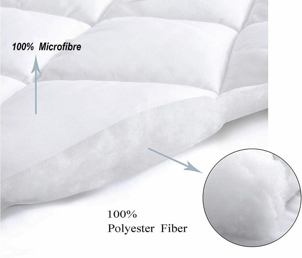 EXTRA DEEP QUILTED MATRESS MATTRESS PROTECTOR FITTED BED COVER ALL SIZES
