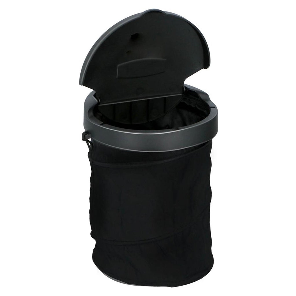 Car Bin Trash Can Foldable Litter Can Garbage Storage Travel with Lid Portable