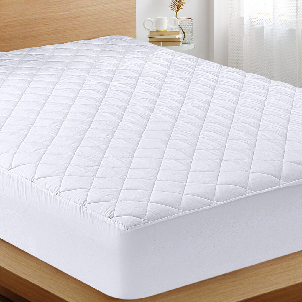 EXTRA DEEP QUILTED MATRESS MATTRESS PROTECTOR FITTED BED COVER ALL SIZES