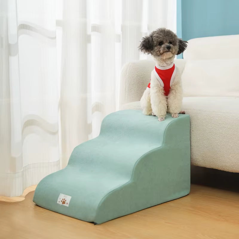 Pet Step Stair Dog/Cat Ramp Ladder Memory Foam Sponge Dogs Sofa Removable and Washable Training Pet Ramp Stairs Pet Supplies