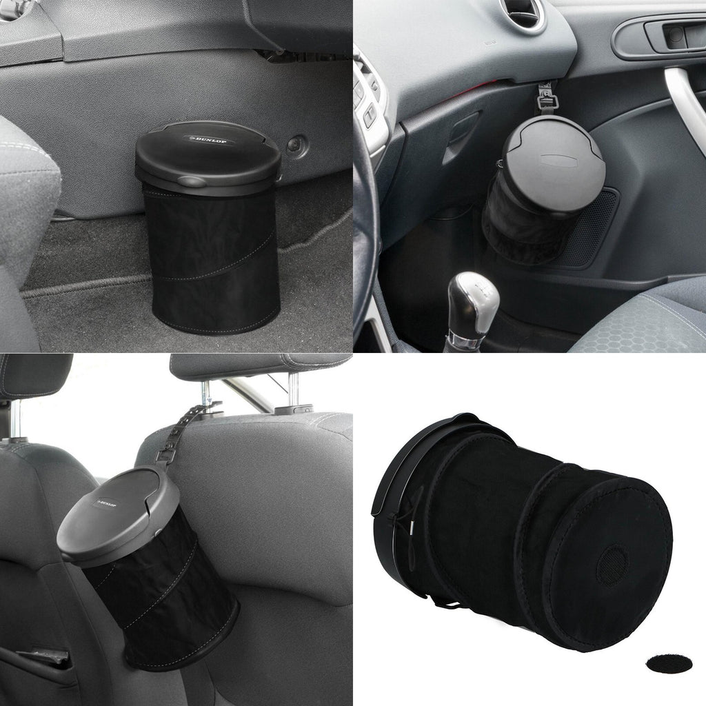 Car Bin Trash Can Foldable Litter Can Garbage Storage Travel with Lid Portable