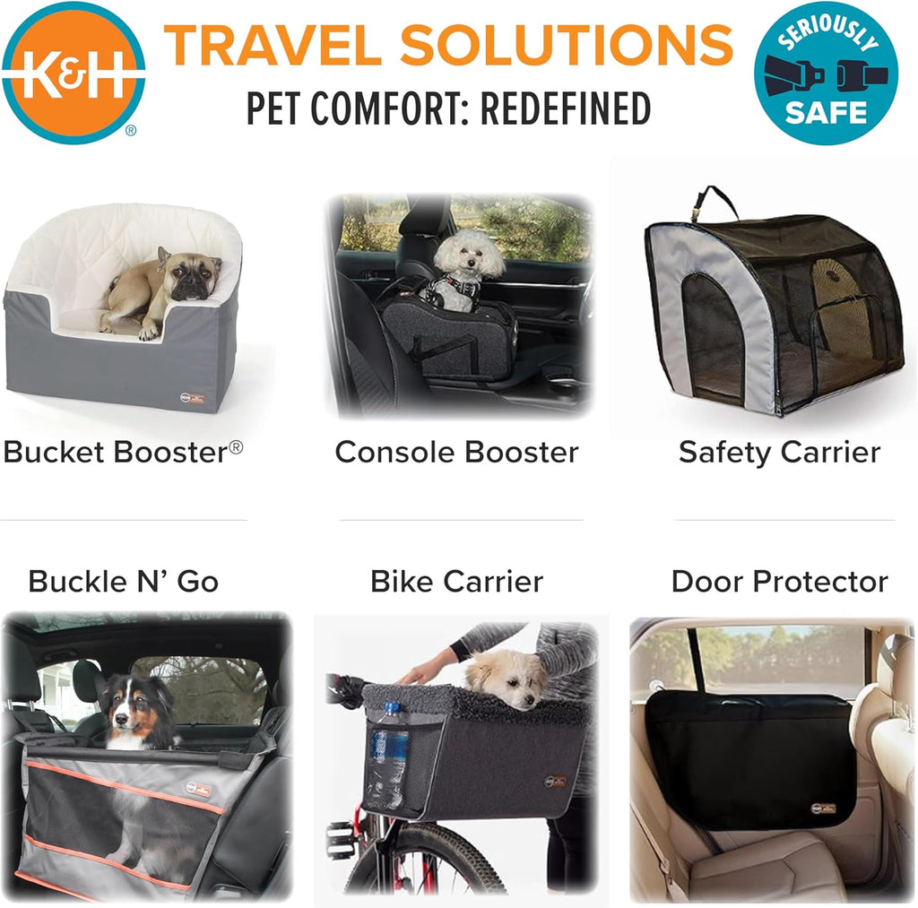 Pet Products Universal Bike Pet Carrier for Travel, Cat and Dog Bicycle Baskets, Classy Gray Large 12 X 16 X 10 Inches