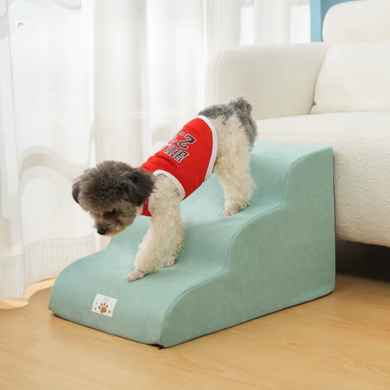 Pet Step Stair Dog/Cat Ramp Ladder Memory Foam Sponge Dogs Sofa Removable and Washable Training Pet Ramp Stairs Pet Supplies