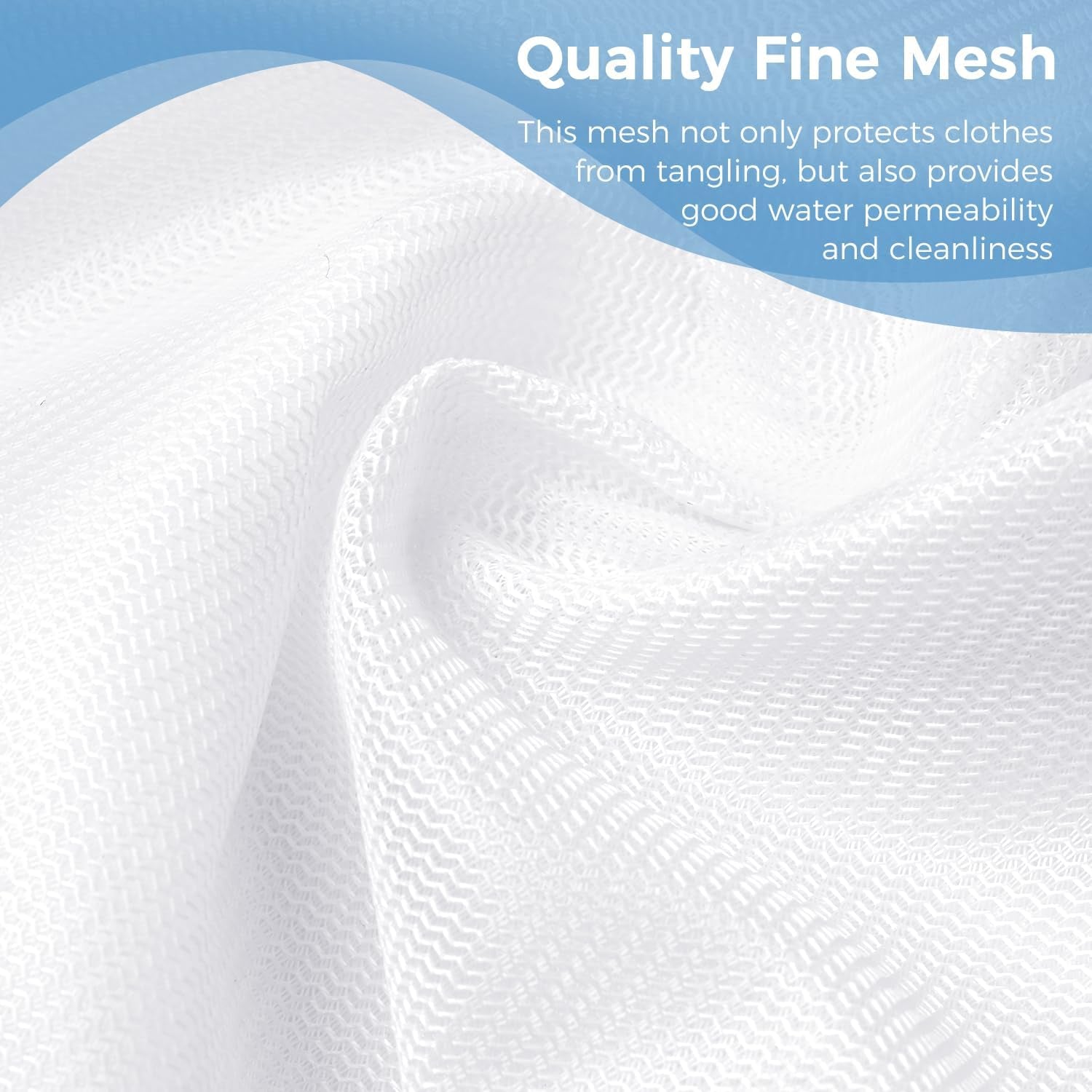Mesh Laundry Bags, Washing Machine Wash Bags, Reusable and Durable Mesh Wash Bags for Delicate Blouse, Hosiery, Underwear, Bra, Lingerie and Baby Clothes, Great for Travel Storage Organization