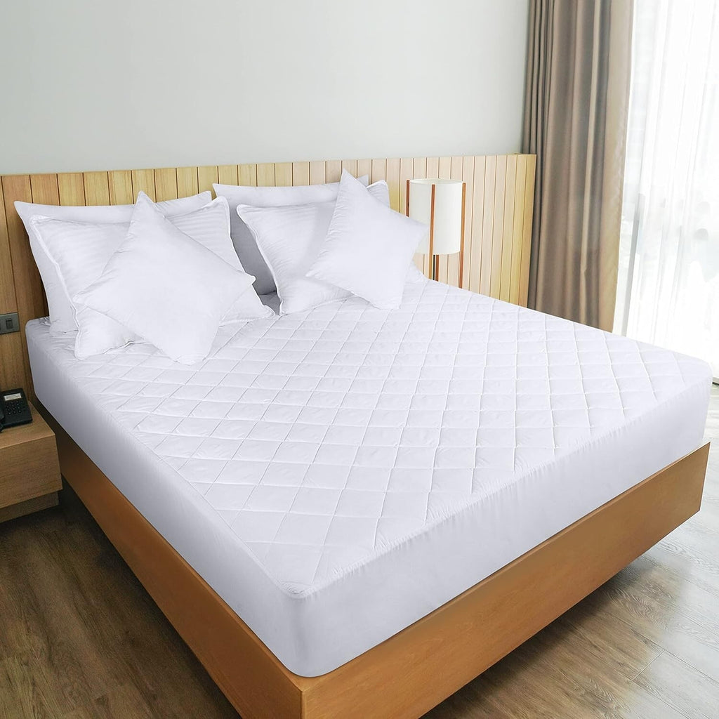 EXTRA DEEP QUILTED MATRESS MATTRESS PROTECTOR FITTED BED COVER ALL SIZES