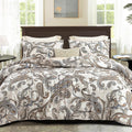 King Size Coverless Duvet Set 7.5 Tog, Paramecium Pattern Bed Cover Bedding Comforter Duvets Sets for All Seasons, Machine Washable, 220×230CM, Bone